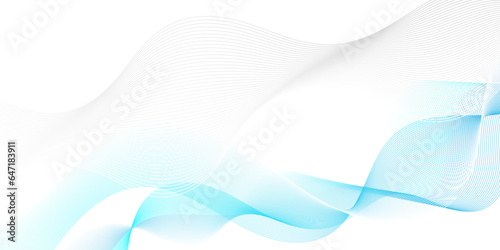 Abstract blue wave background Seamless blue wave technology  Vector wave lines flowing dynamic digital blue isolated on white background for concept technology  digital  communication  science  music.