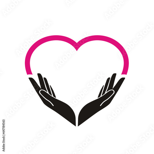 hand with love or heart