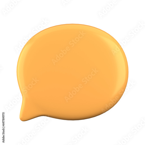 3d rendering of speech bubble icons, 3D Chat icon set. Set of 3d speak bubble. Chatting box, message box. Chat icon set. Balloon 3d style.