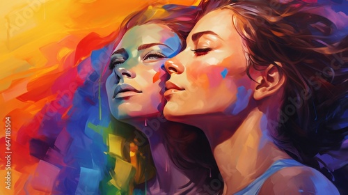 LGBTQIA Art, colorful impressions, 16:9 © Christian