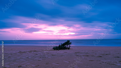 Photography sunset at the beach