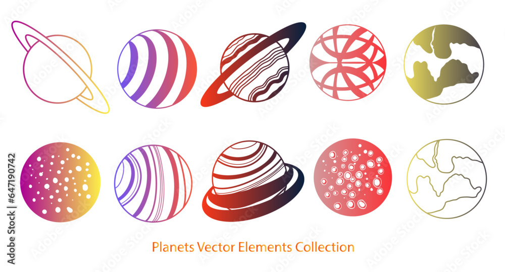 Set of Planets gradient Set of Planets gradient