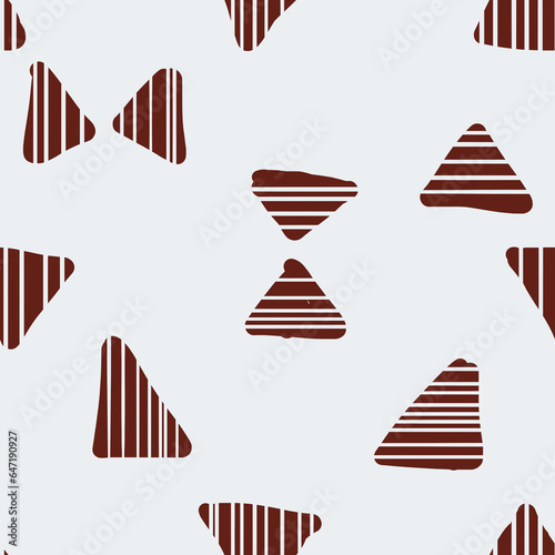 seamless hand-drawn pattern with red and white stripes