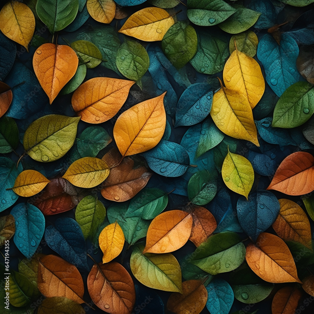colorful leaves in autumn.