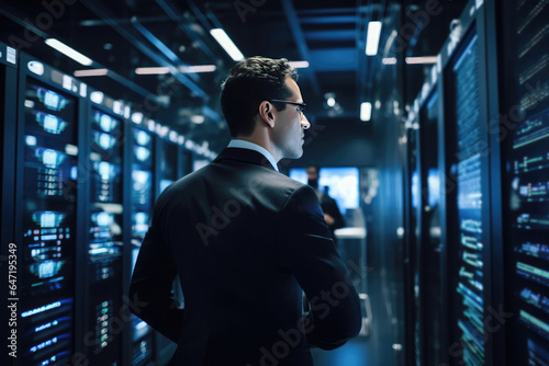 Guard In Background Data Centers. Сoncept Security, Cooling Systems, Incidents Investigation, Data Storage