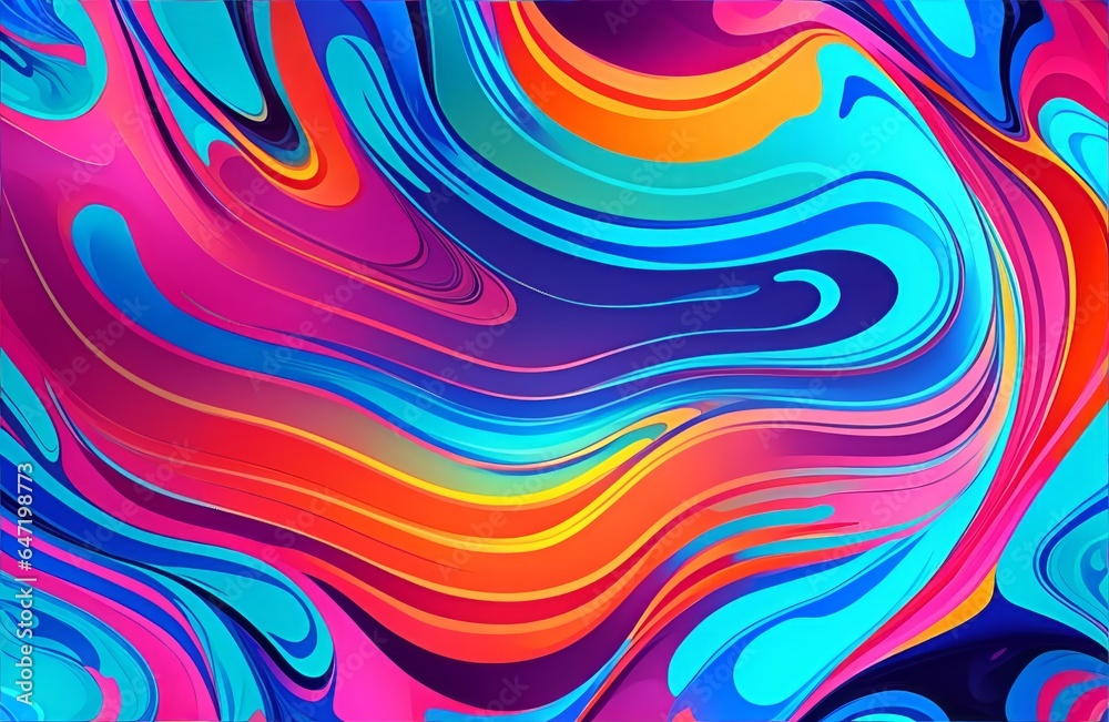 Obraz premium Abstract Colorful Fluid, Highly-textured, High-quality Details Background