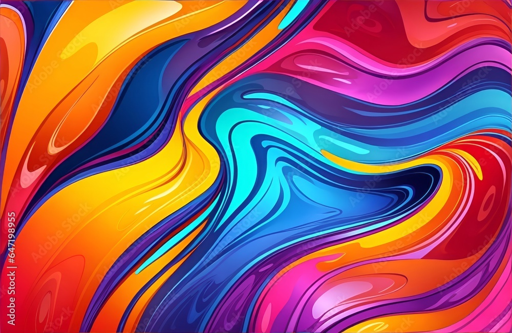 Fototapeta premium Abstract Colorful Fluid, Highly-textured, High-quality Details Background