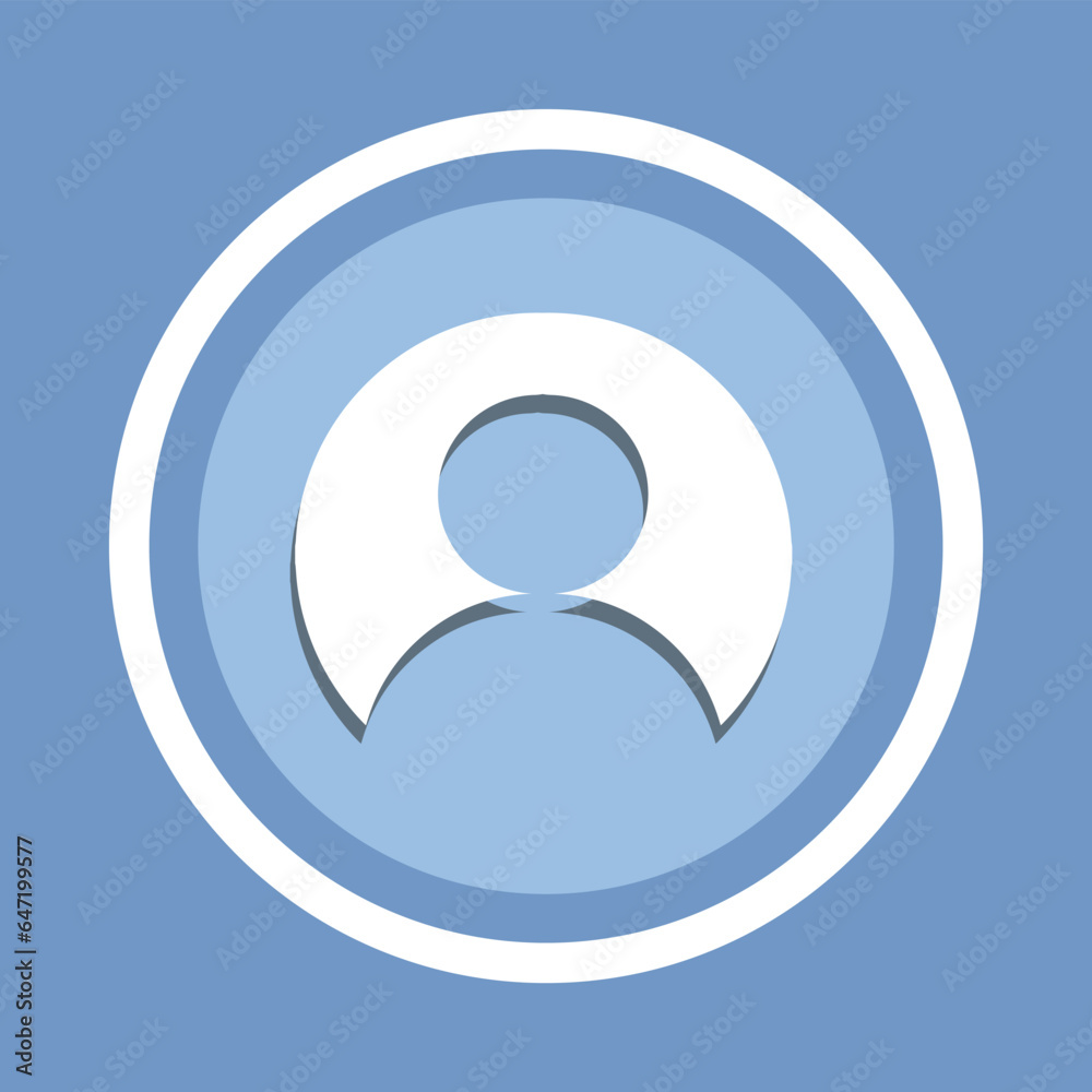 User Icon Vector. Profile icon vector in trendy flat style. Profile icon image, Profile icon illustration isolated on blue background User Icon Vector. Profile icon vector in trendy flat style. Profile icon image, Profile icon illustration isolated on blue background