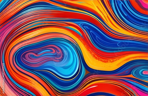 Abstract Colorful Fluid  Highly-textured  High-quality Details Background