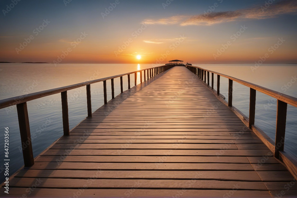 sunset view at the jetty