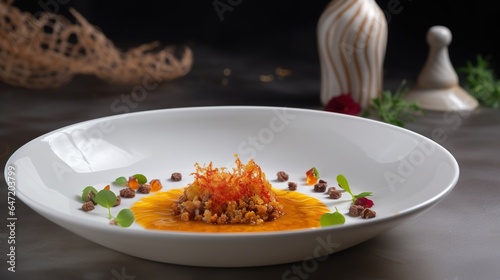 Simplicity Redefined Elegant Presentation of Pastel  a Timeless Culinary Delight