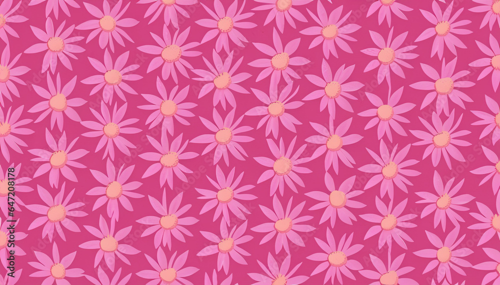 seamless pattern with pink flowers seamless pattern with pink flowers