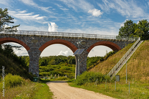 Fototapeta Naklejka Na Ścianę i Meble -  Historic railway viaduct near Glaznoty in Poland