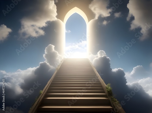 Golden gates to heaven, stairway to heaven