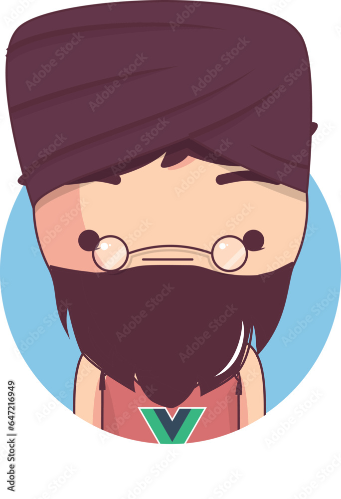 Bighead cartoon vector illustration avatar icon Bighead cartoon vector illustration avatar icon