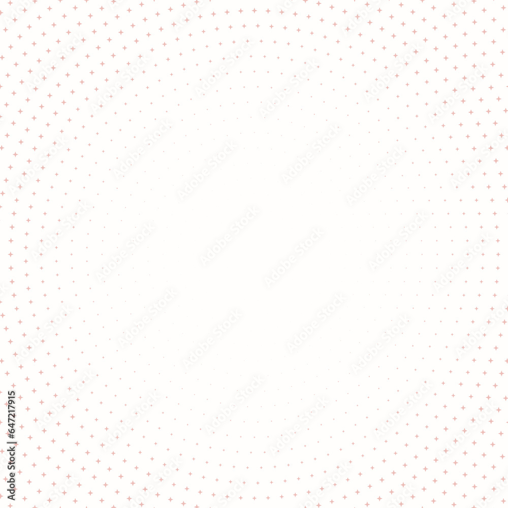 Geometric modern pattern. Pink ornament with stars. Geometric abstract pattern