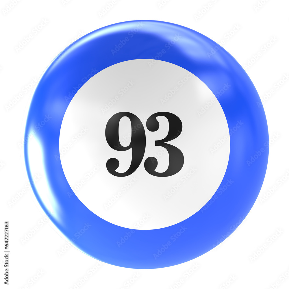 ball number 3d render ball number 3d render