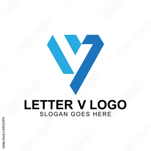 Free Download alphabet letters logo or symbol that is unique and original. letter V. editable and easy to custom - GFXLoad