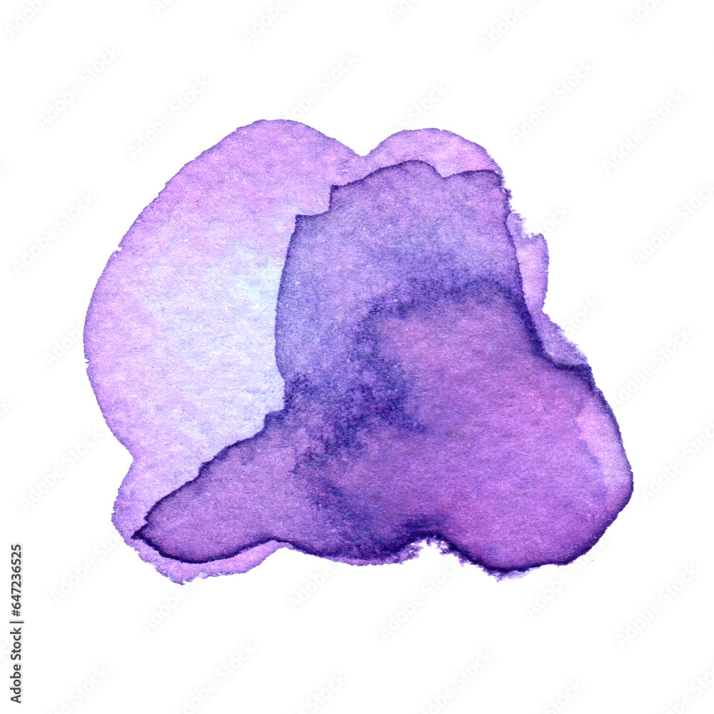 abstract wet purple watercolor hand drawn background, violet ink spot template abstract wet purple watercolor hand drawn background, violet ink spot template