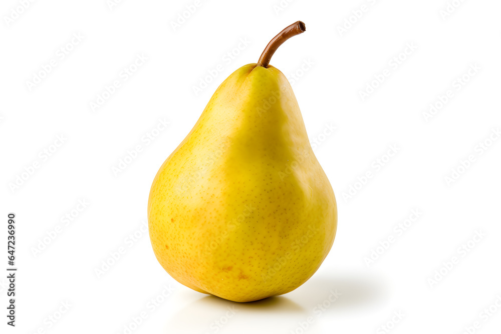 close up pear isolated on a white background close up pear isolated on a white background