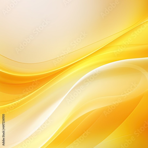 Yellow wavy abstract background for design © Tata Che
