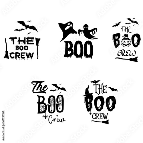 The Boo Crew SVG  ghost Halloween svg spooky  Halloween SVG  Boo SVG  ghost silhouette  Halloween Boo Crew Cut File