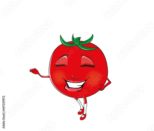 beautiful beautiful tomato child cartoon character designcharacter design photo