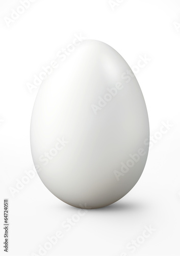 White chicken egg . Manual cut out on transparent