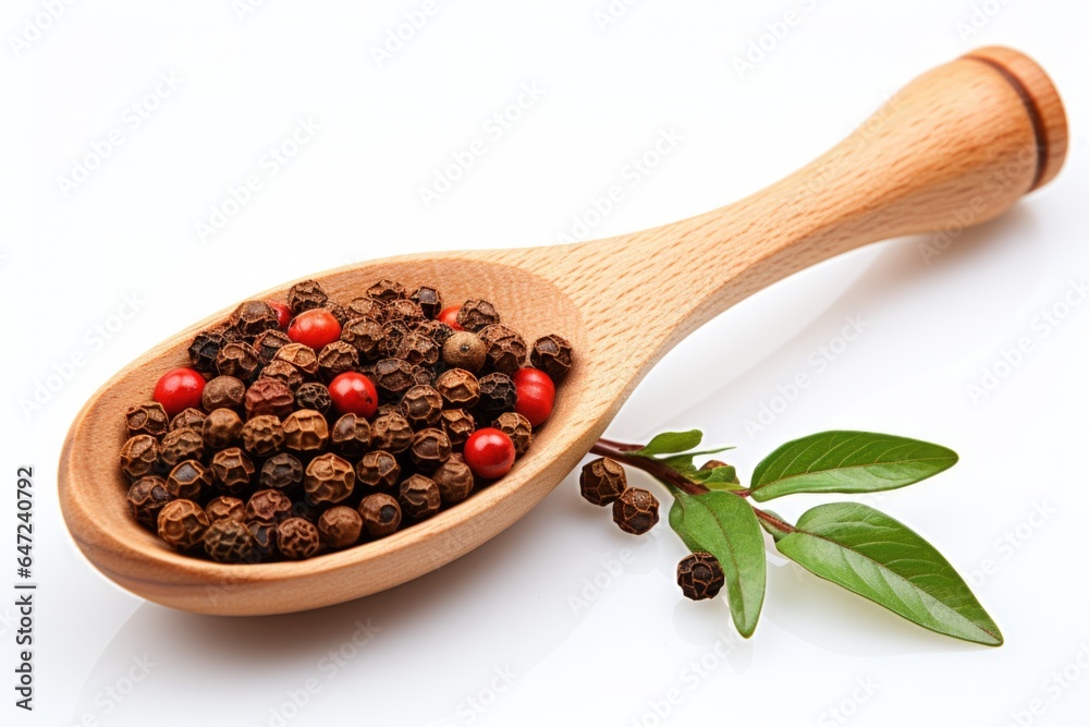 A small spoonful of peppercorns AI generated A small spoonful of peppercorns AI generated