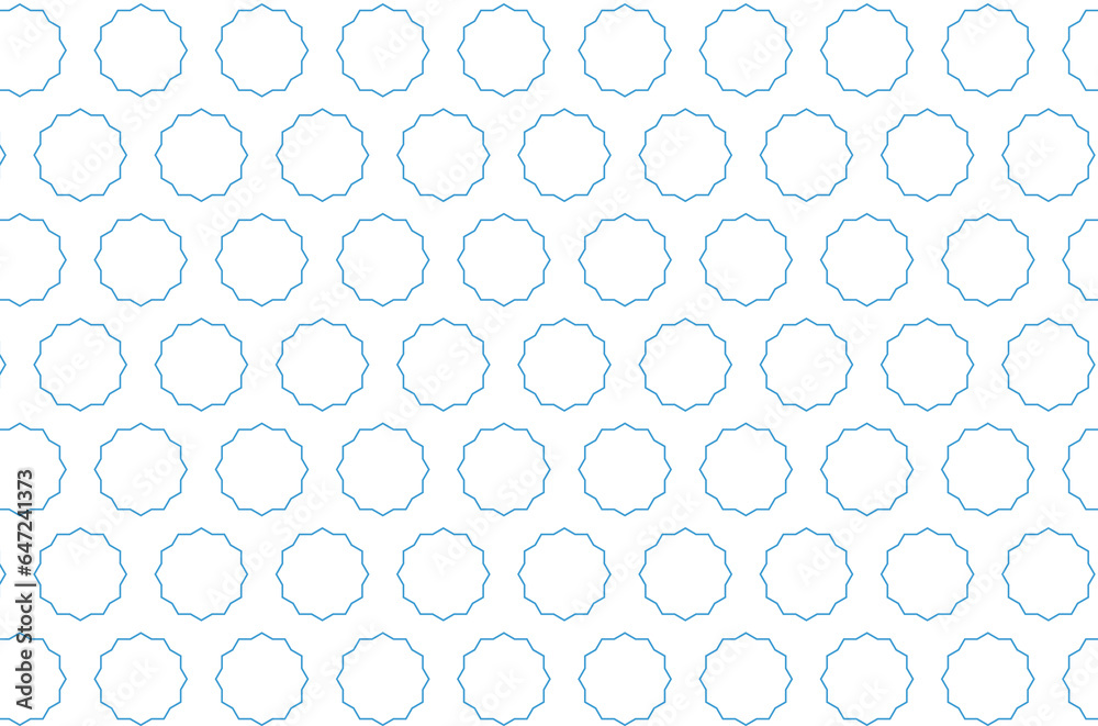 Digital png illustration of blue shapes pattern on transparent background