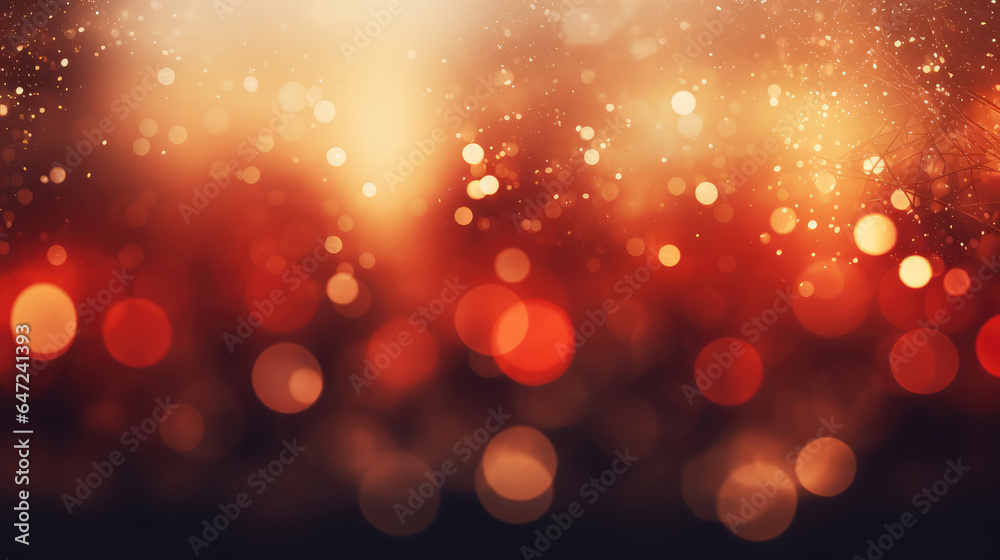 Abstract bokeh background. Christmas and New Year holidays concept.