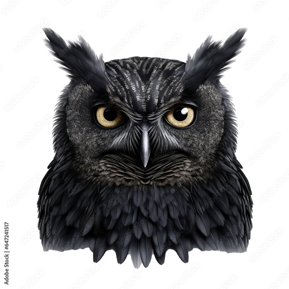owl looking isolated on white owl looking isolated on white