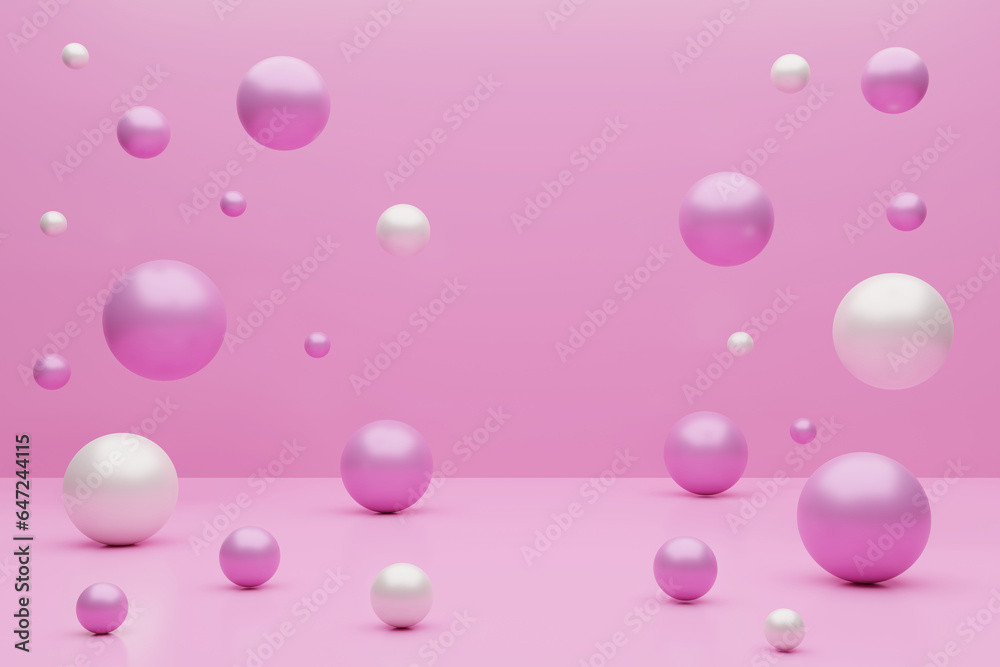 Float spheres 3d. For your products. 3D rendering. Float spheres 3d. For your products. 3D rendering.