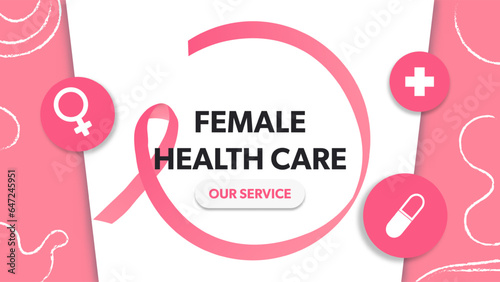 Technology for treatment of female health care. Abstract Medical science in the hospital for body joints.