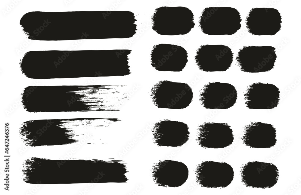Round Sponge Thick Artist Brush Straight Lines Mix High Detail Abstract Vector Background Mix Set Round Sponge Thick Artist Brush Straight Lines Mix High Detail Abstract Vector Background Mix Set