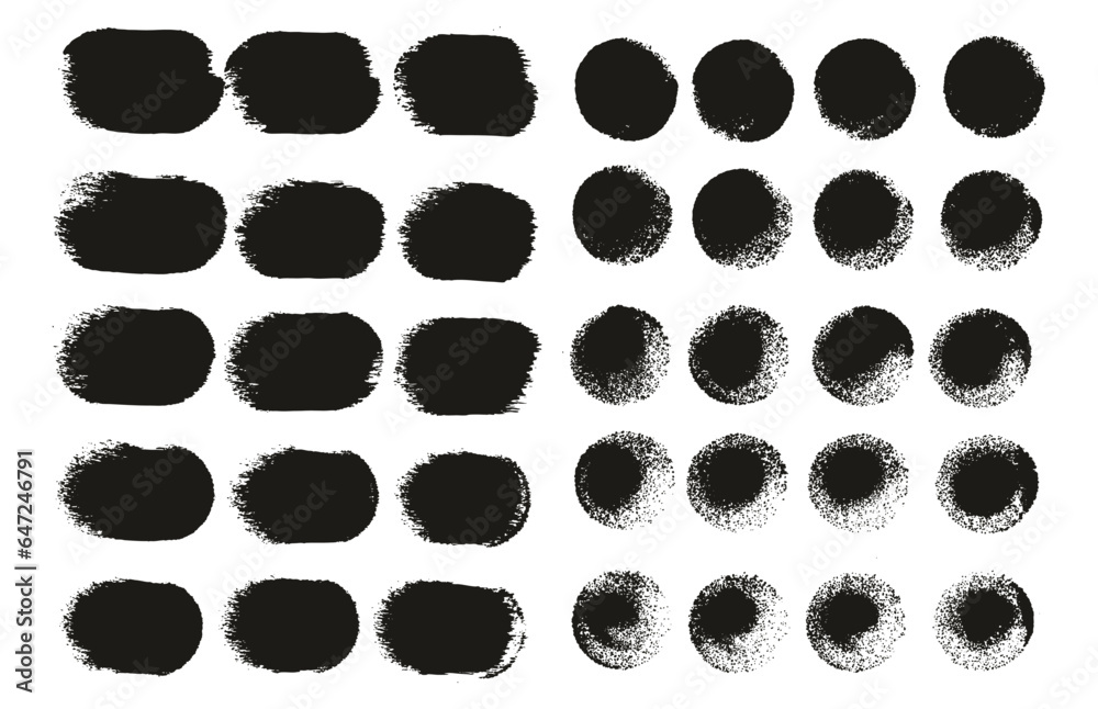 Round Sponge Thick Artist Brush Straight Lines Mix High Detail Abstract Vector Background Mix Set Round Sponge Thick Artist Brush Straight Lines Mix High Detail Abstract Vector Background Mix Set