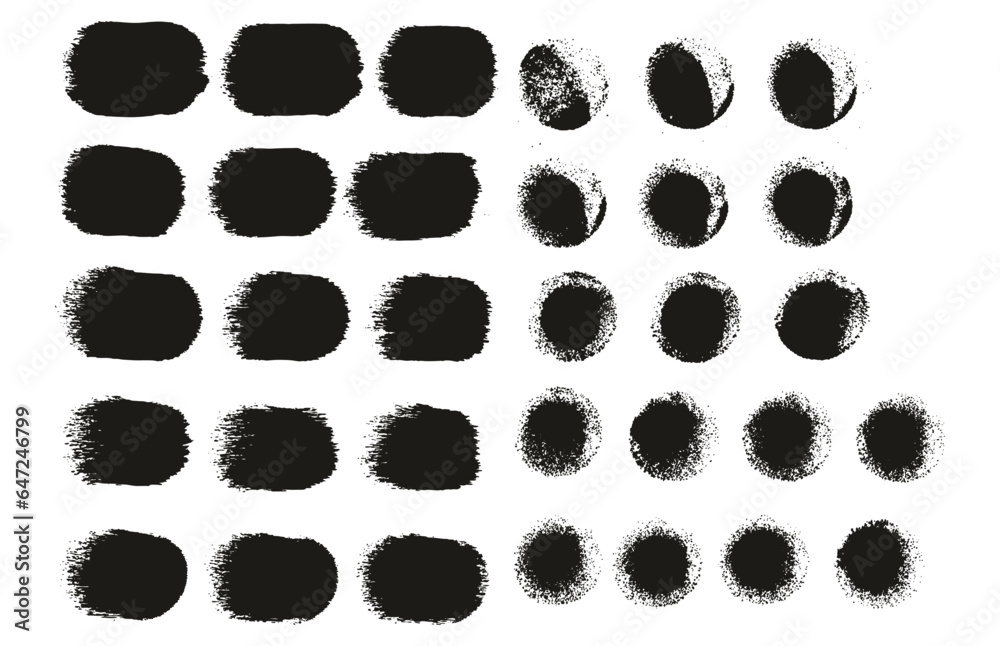 Round Sponge Thick Artist Brush Straight Lines Mix High Detail Abstract Vector Background Mix Set Round Sponge Thick Artist Brush Straight Lines Mix High Detail Abstract Vector Background Mix Set