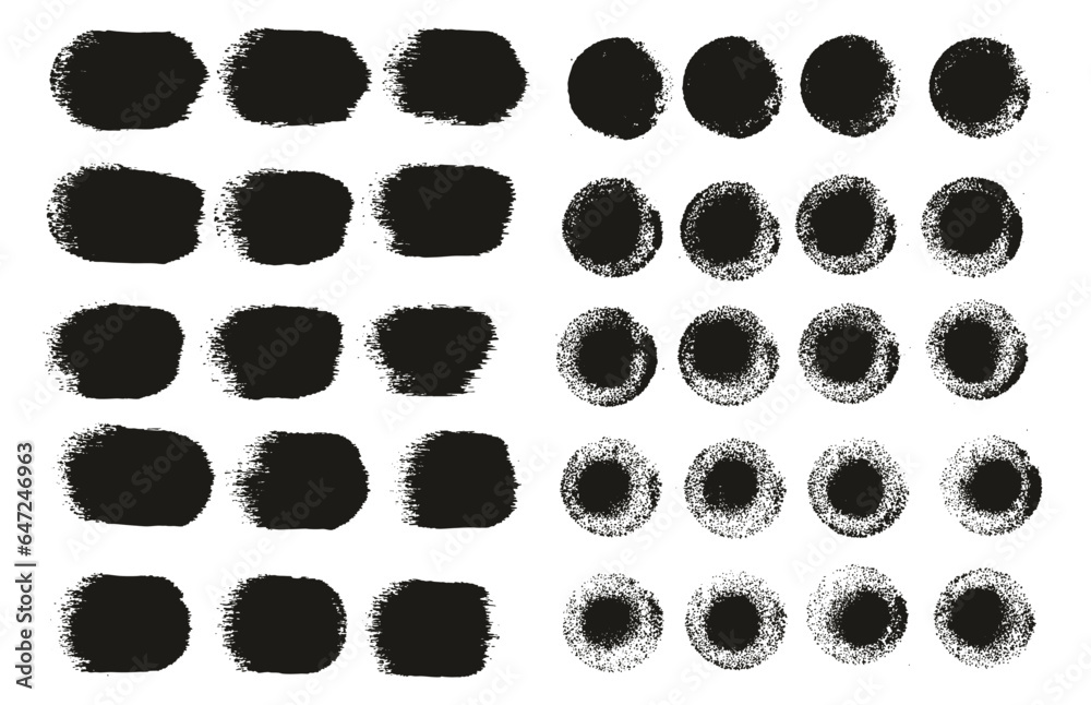 Round Sponge Thick Artist Brush Straight Lines Mix High Detail Abstract Vector Background Mix Set Round Sponge Thick Artist Brush Straight Lines Mix High Detail Abstract Vector Background Mix Set