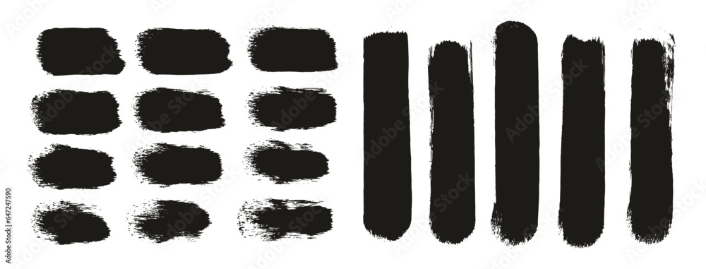 Round Sponge Thick Artist Brush Straight Lines Mix High Detail Abstract Vector Background Mix Set Round Sponge Thick Artist Brush Straight Lines Mix High Detail Abstract Vector Background Mix Set