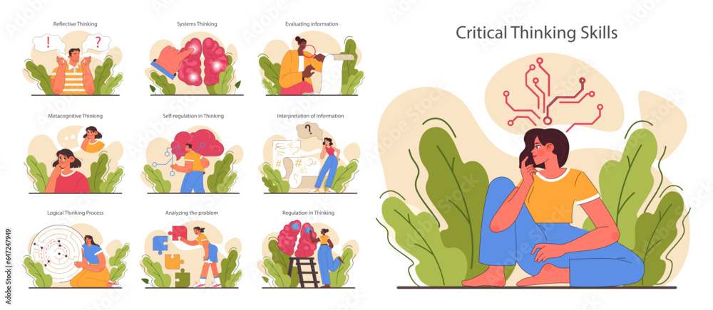 Critical thinking skill set. Strategic decision-making, brainstorming