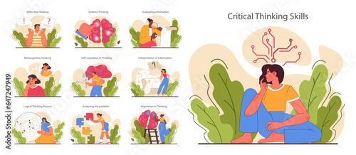 Critical thinking skill set. Strategic decision-making  brainstorming