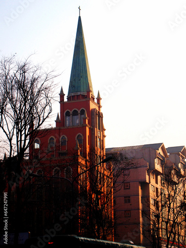 church in the night