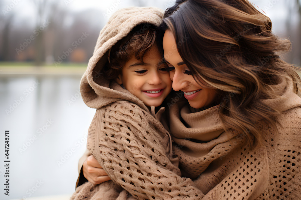 A mother and child together, their love for each other evident in their smiles. The image is a beautiful reminder of the power of motherhood and the bond between a mother and child. A mother and child together, their love for each other evident in their smiles. The image is a beautiful reminder of the power of motherhood and the bond between a mother and child.