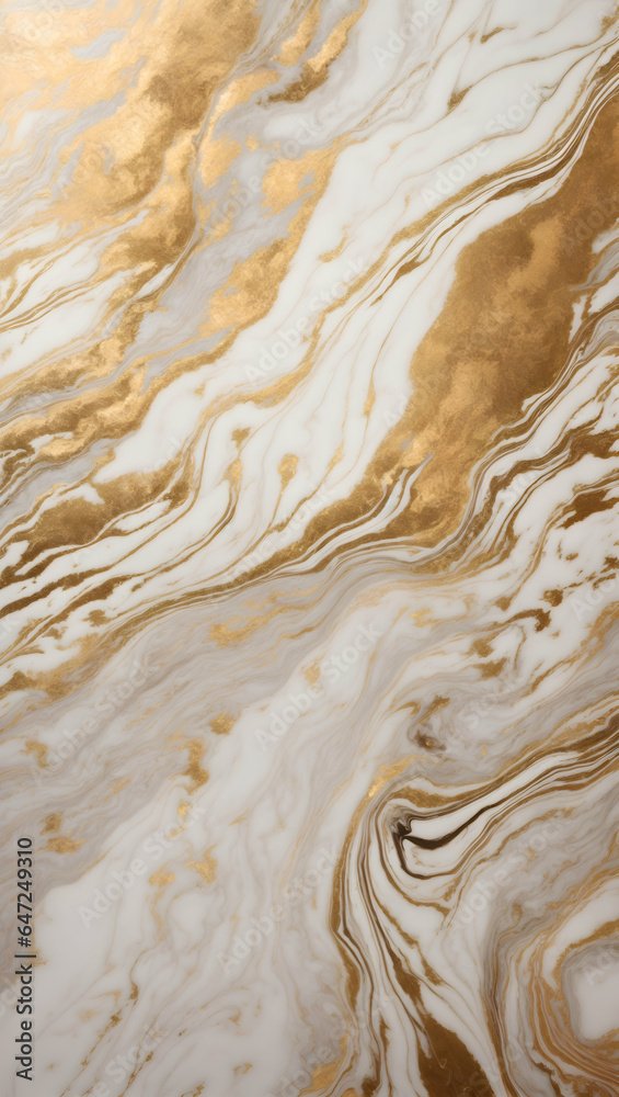 Full screen background with a white with gold detail marbling Full screen background with a white with gold detail marbling