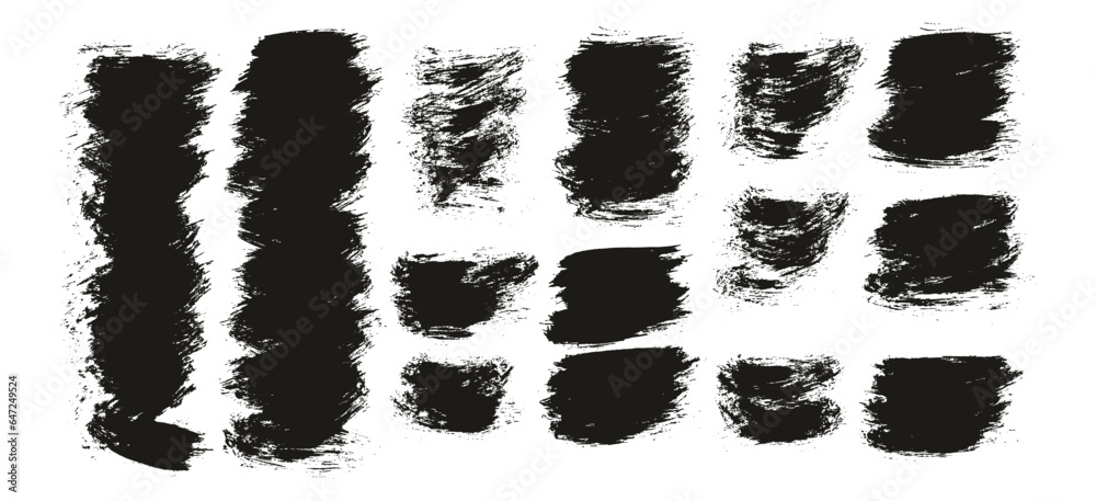 Round Brush Thin Short Background Artist Brush High Detail Abstract Vector Background Set Round Brush Thin Short Background Artist Brush High Detail Abstract Vector Background Set