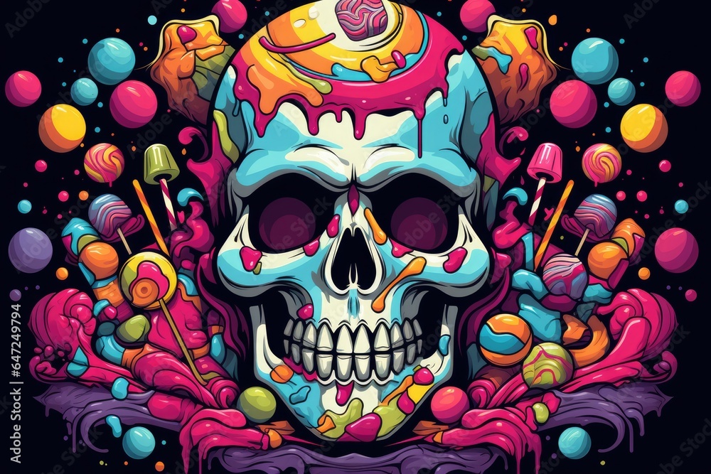 Skull candy illustration Skull candy illustration