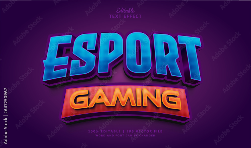 Esport gaming text effect style. Editable text effect style gaming badge esport . Esport gaming text effect style. Editable text effect style gaming badge esport .