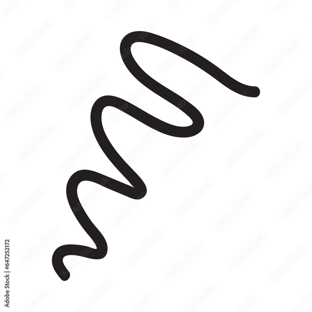 Fototapeta premium Abstract Wave Line Element