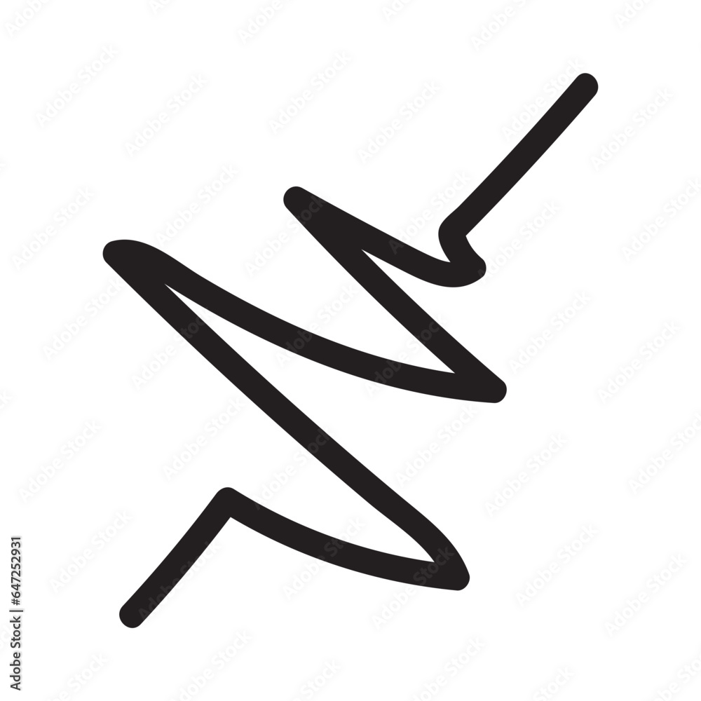 Abstract Zigzag Line Element Abstract Zigzag Line Element