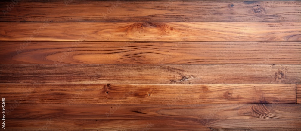 Fototapeta premium Bird s eye view of indoor wooden floor